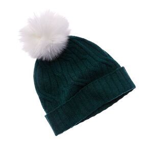 Hannah Rose Wide Cable Cashmere Hat